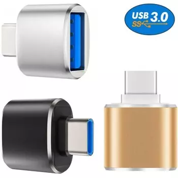 Переходник (адаптер) USB 3.1 Type-C(m)-USB 3.0(Af), черный KS-IS (KS-388)