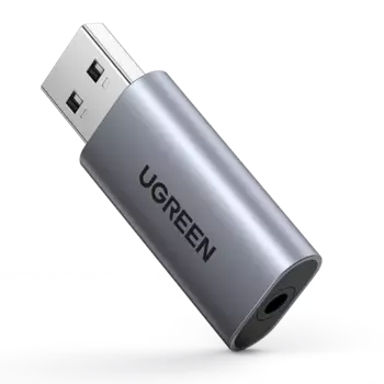 Звуковая карта внешняя UGREEN CM383, 2.0, USB 2.0, Bulk