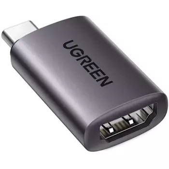 Переходник (адаптер) USB Type-C(m)-HDMI(19F) 4K, серый космос UGREEN US320 (70450)