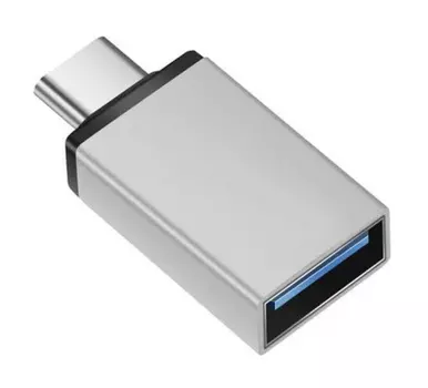 Переходник (адаптер) USB Type-C (m)-USB, серебристый 5bites (AP-025)
