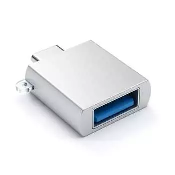 Переходник (адаптер) USB Type-C-USB, OTG, серебристый Satechi ST-TCUAS (ST-TCUAS)