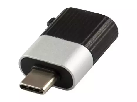 Переходник (адаптер) USB-USB Type-C, 3А, черный/серебристый, Red Line (УТ000030899)