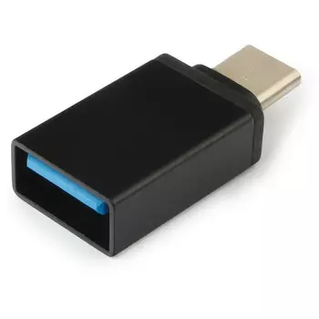 Переходник (адаптер) USB-USB Type-C, OTG, черный, Гарнизон (GCC-A-USB3-CMAF)