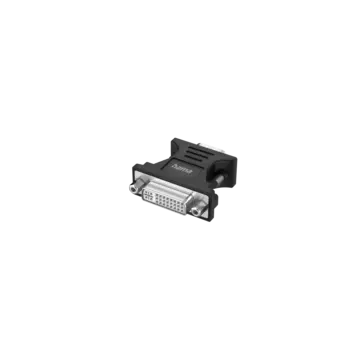 Переходник (адаптер) VGA(15M)-DVI(29M), черный Hama H-200341 (00200341)