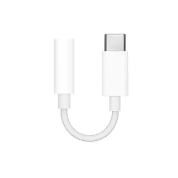 Переходник Apple USB Type-C-Jack 3.5, 10см, белый (MU7E2ZM/A)