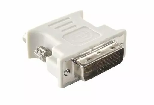Переходник (адаптер) DVI-I(29M)-VGA(15F), белый VCOM (VAD7817)