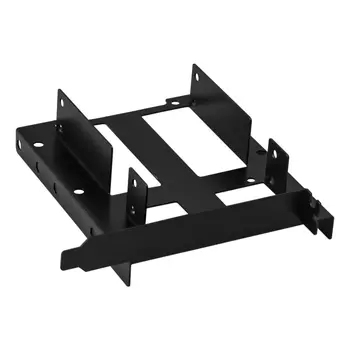 Переходник EXEGATE HD-22O13TBM, 2x2.5" для установки 2xHDD/SSD 2.5" или 1xHDD 3.5" на заднюю панель корпуса, черный (EX292548RUS)
