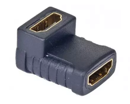 Кабель HDMI(19F)-HDMI(19F) угловой, черный Cablexpert