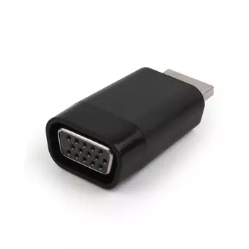 Переходник (адаптер) HDMI(19M)-VGA(15F), черный Cablexpert (A-HDMI-VGA-001)