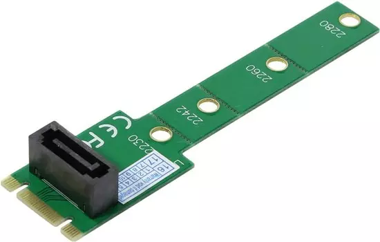 Кабель M.2-SATA, зеленый ORIENT (C292S)