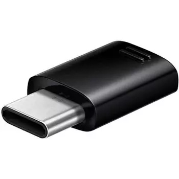Переходник micro USB-Type-C, Samsung, черный (EE-GN930BBRGRU)
