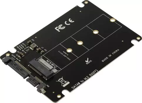 Переходник ORIENT C295S, M.2-SATA 2.5, черный (C295S)