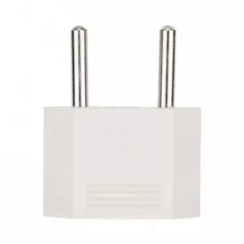 Переходник питания (адаптер) EU/US-Europlug(M) прямая вилка, 6А, белый PROconnect (11-1041-01)