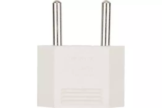 Переходник питания (адаптер) EU/US/RU-Europlug(M) прямая вилка, 6А, белый PROconnect (11-1041-9)