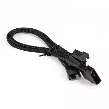 Переходник-разветвитель питания для вентиляторов Exegate EX-CC-PSU-3xF, Molex - 3x4pin, черный (EX294791RUS)