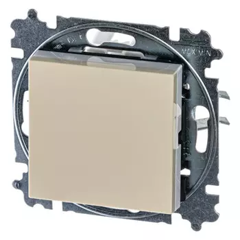 Переключатель ABB Levit, 1кл., скрытый монтаж, механизм с накладкой без рамки, слоновая кость / белый (2CHH590645A6017)