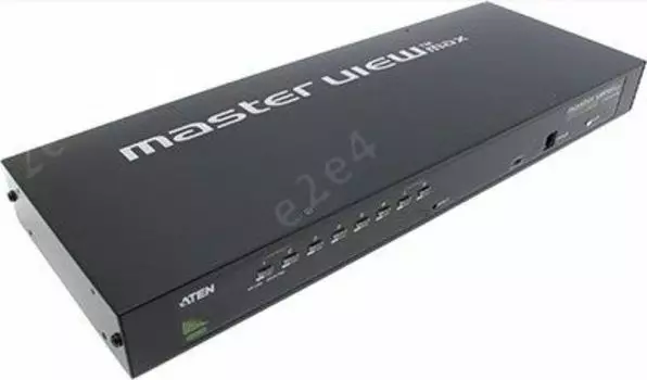 Переключатель KVM (КВМ) ATEN CS1308, 8-ПК, VGA до 2048x1536, клавиатура USB+PS/2, мышь USB+PS/2 (CS1308-AT-G)