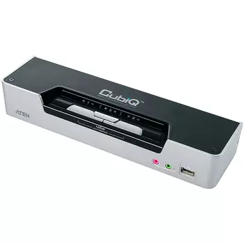 Переключатель ATEN CS1642A-B, 2xUSB 2.0, DVI Dual View KVMP Switch (CS1642A-AT-G)