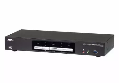 Переключатель KVM (КВМ) ATEN CS1944DP, 4-ПК, DisplayPort до 4096x2160, клавиатура USB, мышь USB (CS1944DP-AT-G)