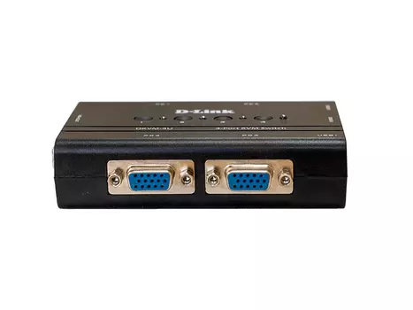 Переключатель KVM (КВМ) D-Link DKVM-4U, 4-ПК, VGA до 2048x1536, клавиатура USB, мышь USB (DKVM-4U/C)