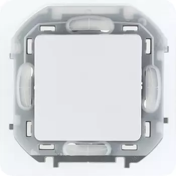 Переключатель Legrand Inspiria, 1кл., скрытый монтаж, механизм с накладкой без рамки, белый (673670)