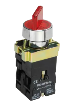Переключатель на 2 положения, красный, IEK LAY5-BK2465 (BSW90-BK-2-K04)