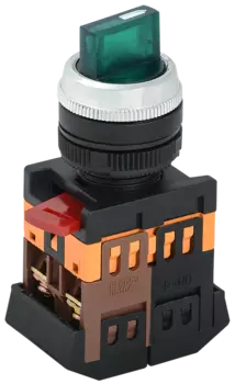 Переключатель на 2 положения, зеленый, IEK ANC-22-2 (BSW10-ANC-2-K06)