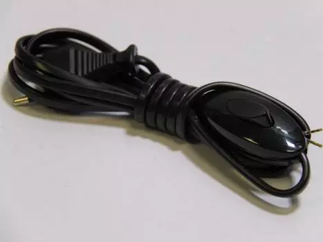 Переключатель на шнур Makel, 1кл., открытый монтаж, в сборе, черный (10035)