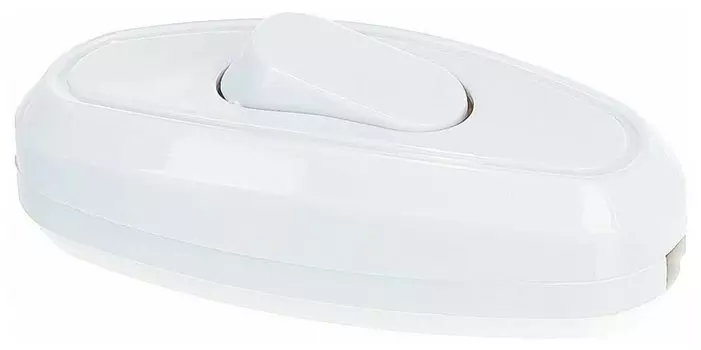 Переключатель на шнур UNIVersal, 1кл., открытый монтаж, в сборе, белый (А106)