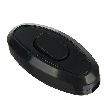 Переключатель на шнур UNIVersal, 1кл., открытый монтаж, в сборе, черный (А0106)