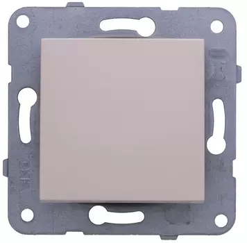 Переключатель Panasonic Karre&amp;Arkedia, 1кл., скрытый монтаж, механизм с накладкой без рамки, бежевый (WKTT00042BG-RU)