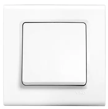 Переключатель Panasonic Linnera S, 1кл., скрытый монтаж, в сборе, белый глянцевый (91400031-RU)