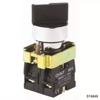 Переключатель с фиксацией на 3 положения, черный, CHINT NP2-BD33 (574849)