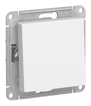 Переключатель Schneider Electric AtlasDesign, 1кл., скрытый монтаж, механизм с накладкой без рамки, белый (ATN000171)
