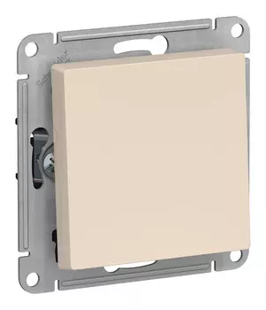 Переключатель Schneider Electric AtlasDesign, 1кл., скрытый монтаж, механизм с накладкой без рамки, бежевый (ATN000271)