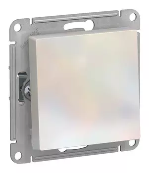 Переключатель Schneider Electric AtlasDesign, 1кл., скрытый монтаж, механизм с накладкой без рамки, жемчуг (ATN000471)