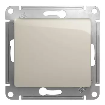 Переключатель Schneider Electric GLOSSA, 1кл., скрытый монтаж, механизм с накладкой без рамки, молочный (GSL000971)