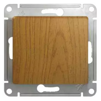 Переключатель Schneider Electric GLOSSA, 1кл., скрытый монтаж, механизм с накладкой без рамки, дуб (GSL000561)