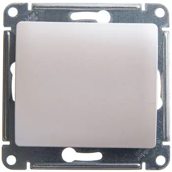 Переключатель Schneider Electric GLOSSA, 1кл., скрытый монтаж, механизм с накладкой без рамки, Перламутровый (GSL000661)