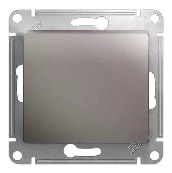 Переключатель Schneider Electric GLOSSA, 1кл., скрытый монтаж, механизм с накладкой без рамки, платина (GSL001271)