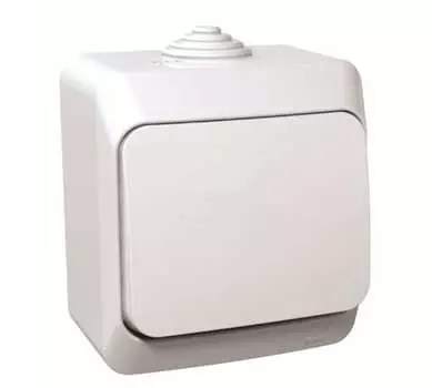 Переключатель Schneider Electric Этюд, 1кл., открытый монтаж, в сборе, белый (BA10-046B)