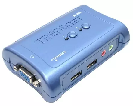 Переключатель TRENDnet TK-209K 2-port USB&amp;VGA KVM Switch with Audio with Cable