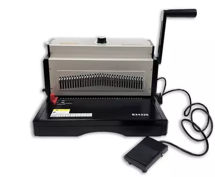 Переплетчик на металлическую пружину Office Kit B3432E, перфорация 30 листов, переплет 120 листов, пружина до 1.43 см (B3432E)