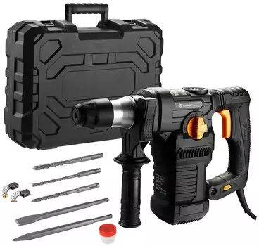 Перфоратор Deko DKH2000, сетевой, SDS-Plus, 2000Вт, 6 Дж, 800 об/мин, 4000 уд/мин, 5.65кг (063-4271)