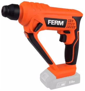 Перфоратор Ferm HDM1052, аккумуляторный, SDS-Plus, 1.3 Дж, 900 об/мин, 5000 уд/мин, 20V, Li-Ion, 1.2кг поставляется без аккумуляторов и зарядного устройства