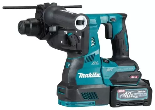 Перфоратор Makita HR001GM201, аккумуляторный, SDS-Plus, 2.8 Дж, 980 об/мин, 5000 уд/мин, 40V, 4 А·ч, два акб, пластиковый кейс, 4.6кг