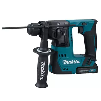 Перфоратор Makita HR140DWAJ, аккумуляторный, SDS-Plus, 1 Дж, 850 об/мин, 4900 уд/мин, 10.8V, 1.5 А·ч, Li-Ion, два акб, пластиковый кейс, 2.6 кг (HR140DWAJ)