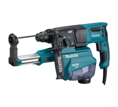 Перфоратор Makita HR2653, сетевой, SDS-Plus, 800Вт, 2.2 Дж, 1200 об/мин, 4600 уд/мин, кейс, 4.3кг (0088381875356) система пылеудаления
