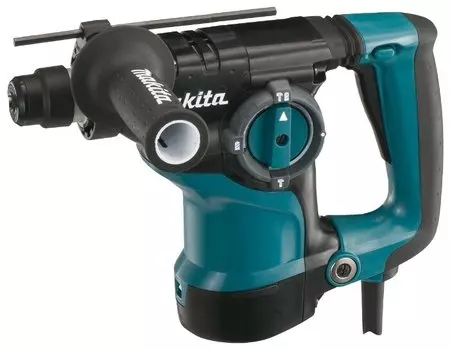 Перфоратор Makita HR2811F, сетевой, SDS-Plus, 800Вт, 2.9 Дж, 1100 об/мин, 4500 уд/мин, кейс, 3.6кг
