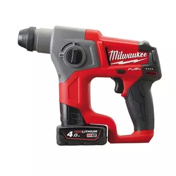 Перфоратор Milwaukee M12 Fuel CH-402C, аккумуляторный, SDS-Plus, 1.1 Дж, 900 об/мин, 6575 уд/мин, 12V, 4 А·ч, Li-Ion, два акб, пластиковый кейс, 1.9 кг (4933441475)